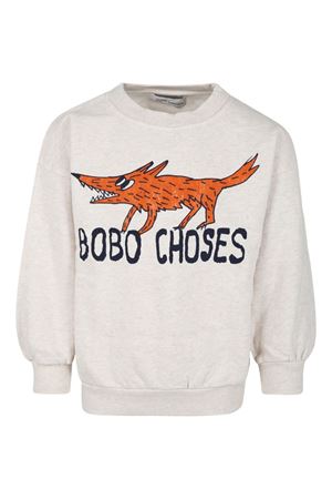 felpa in cotone grigio BOBO CHOSES KIDS | B224AC044.